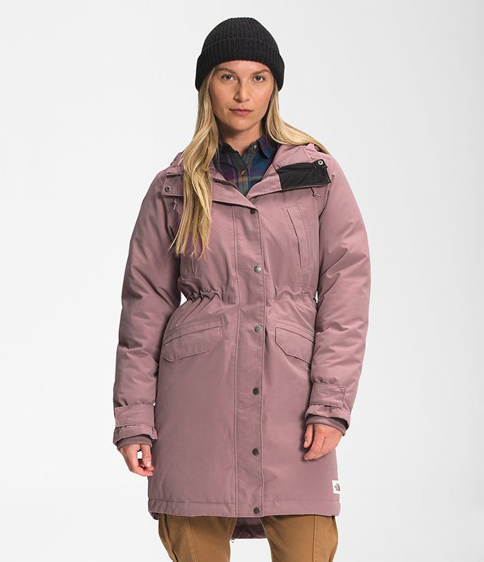 Parka The North Face Mujer Nieve Down - Colombia OBGEPY875 - Moradas Claro